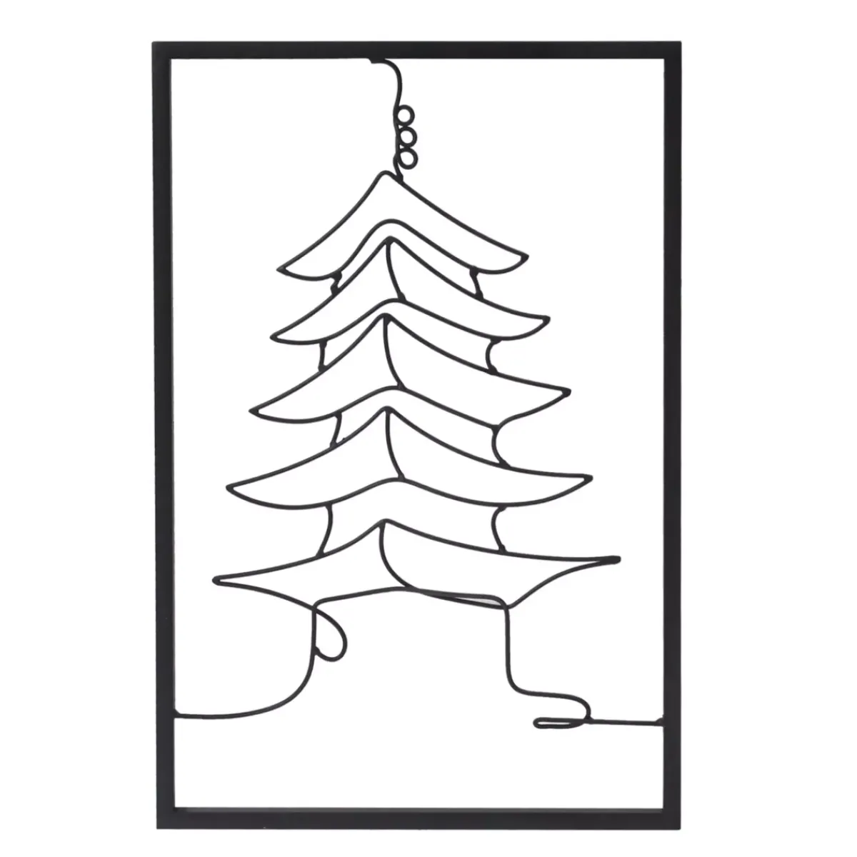 EMINZA Quadri & Decorazioni Murali-Decorazione murale in metallo (Alt 45 cm) Tempio