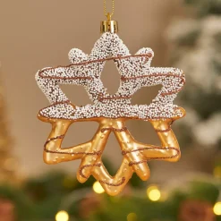 KAEMINGK Addobbi Natalizi-Decorazione natalizia da appendere (H13 cm) Fiocco goloso Cioccolato