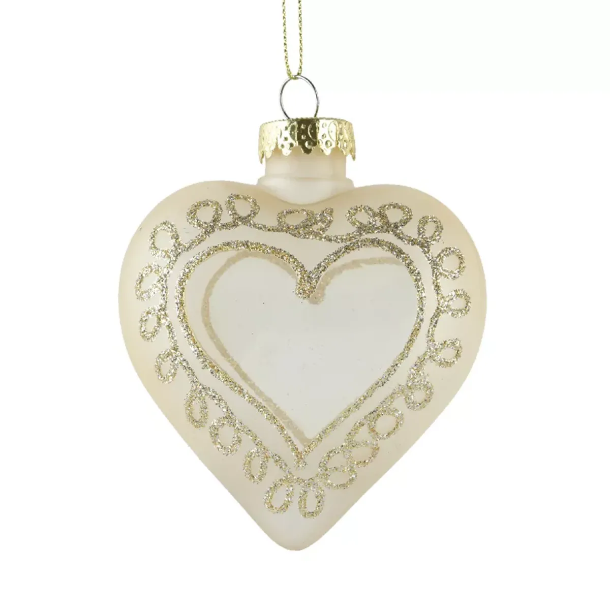 KAEMINGK Addobbi Natalizi-Decorazione natalizia da appendere (H10 cm) Cuore incantevole