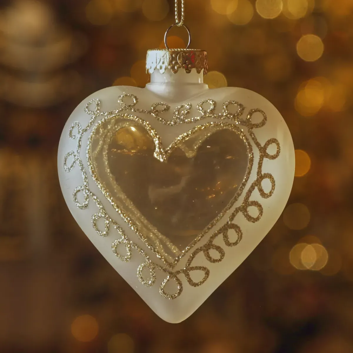 KAEMINGK Addobbi Natalizi-Decorazione natalizia da appendere (H10 cm) Cuore incantevole