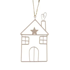 KAEMINGK Addobbi Natalizi-Decorazione natalizia da appendere in metallo (H13 cm) Casa invernale