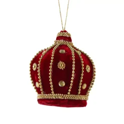 KAEMINGK Addobbi Natalizi-Decorazione natalizia da appendere (H10 cm) Corona in velluto