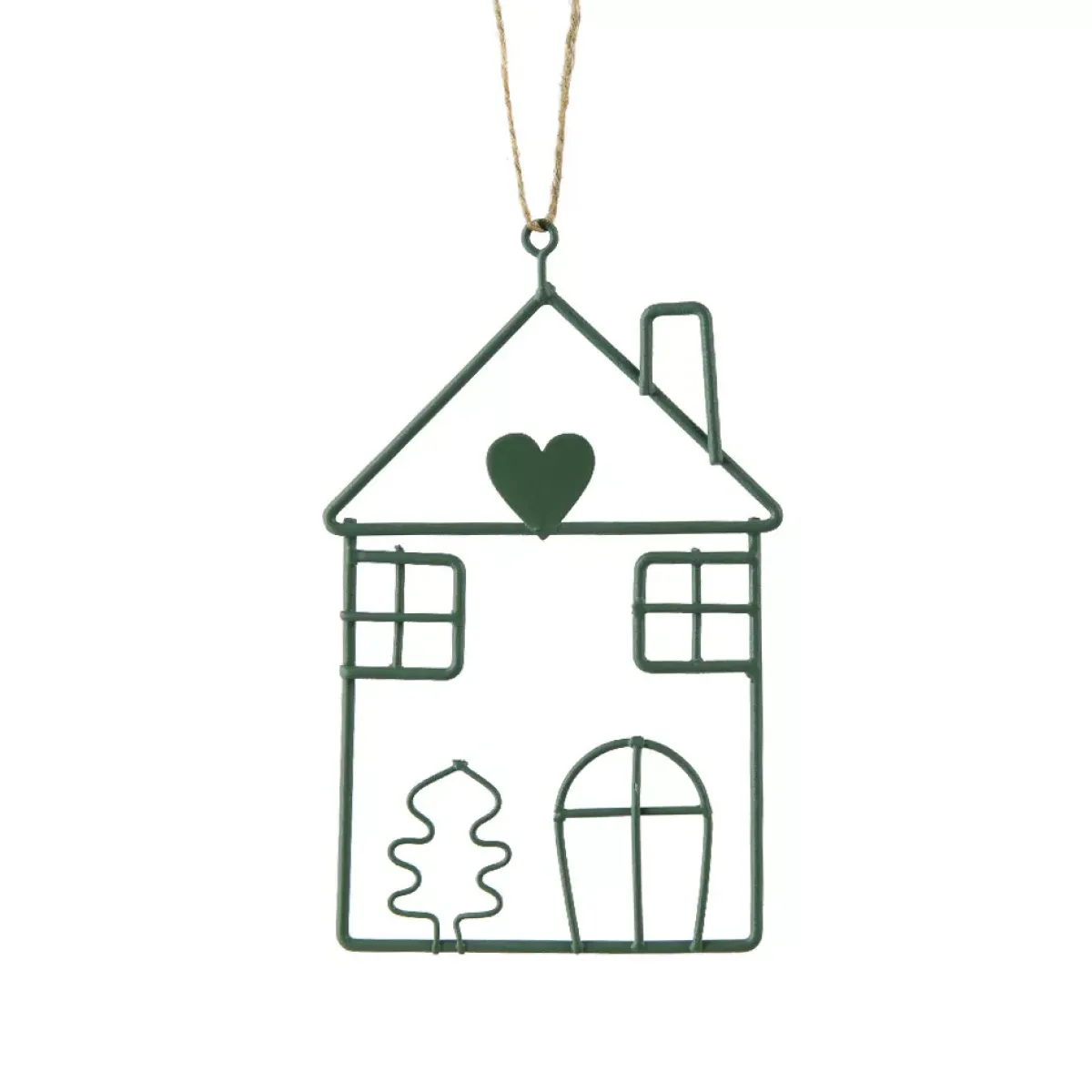 KAEMINGK Addobbi Natalizi-Decorazione natalizia da appendere in metallo (H13 cm) Casa invernale
