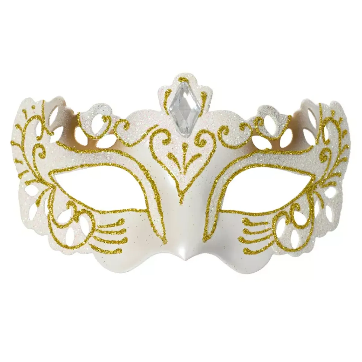 KAEMINGK Addobbi Natalizi-Decorazione natalizia da appendere (H10 cm) Maschera Bianca