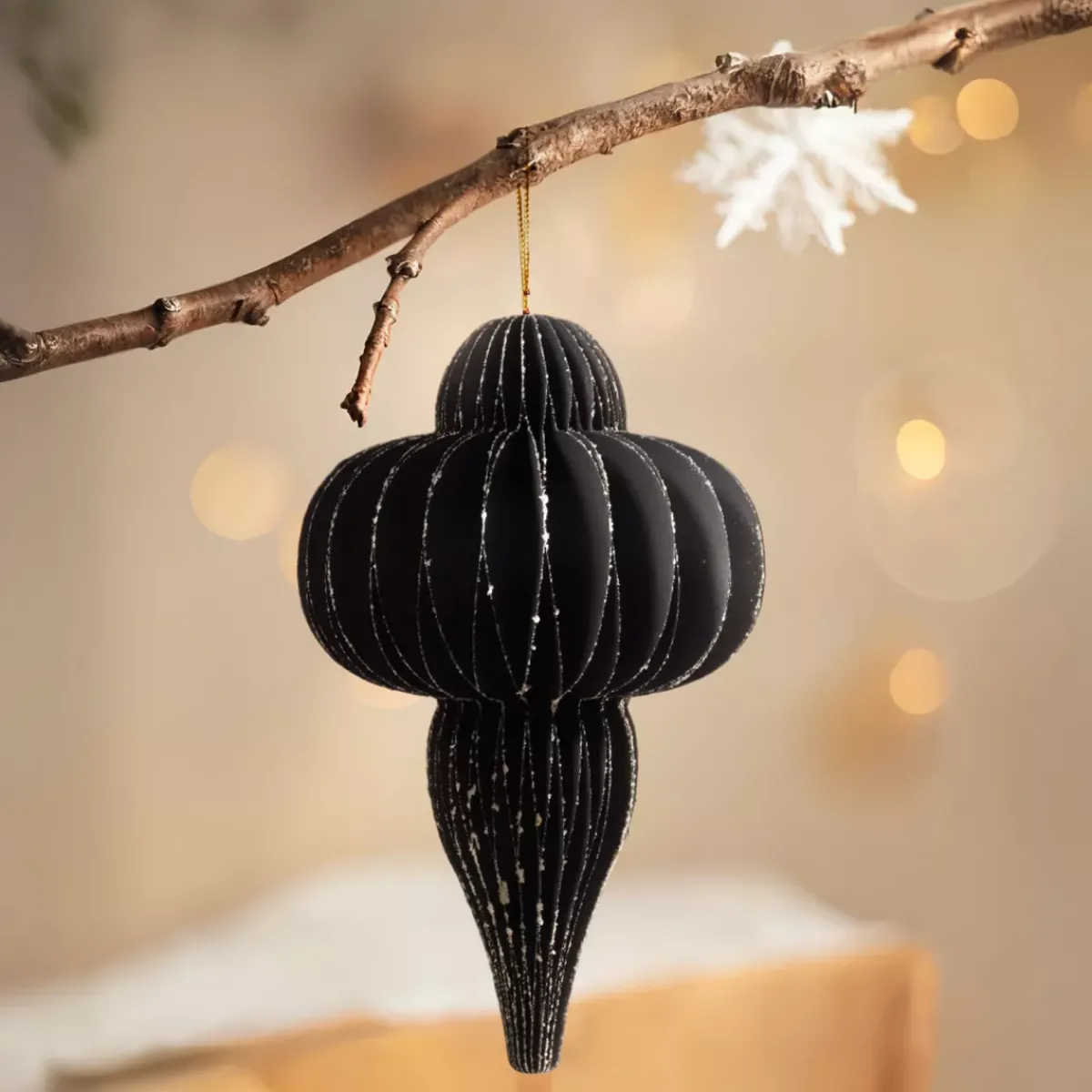 KAEMINGK Addobbi Natalizi|Decorazioni E Oggetti Natalizi-Decorazione natalizia da appendere in carta (H20 cm) chiusura Magnetica