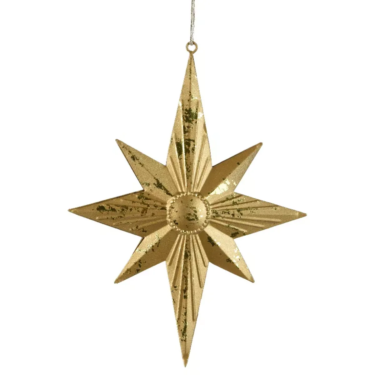 KAEMINGK Addobbi Natalizi-Decorazione natalizia da appendere in metallo (H18 cm) Stella Venezia
