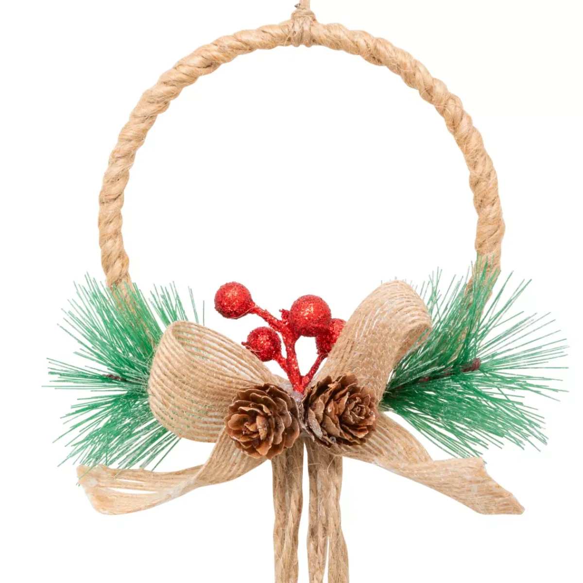 JJA Decorazioni E Oggetti Natalizi-Decorazione natalizia da appendere (H55 cm) Campanelli in metallo
