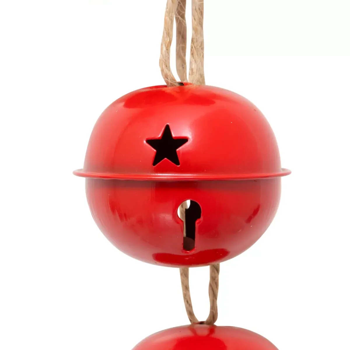 JJA Decorazioni E Oggetti Natalizi-Decorazione natalizia da appendere (H55 cm) Campanelli in metallo