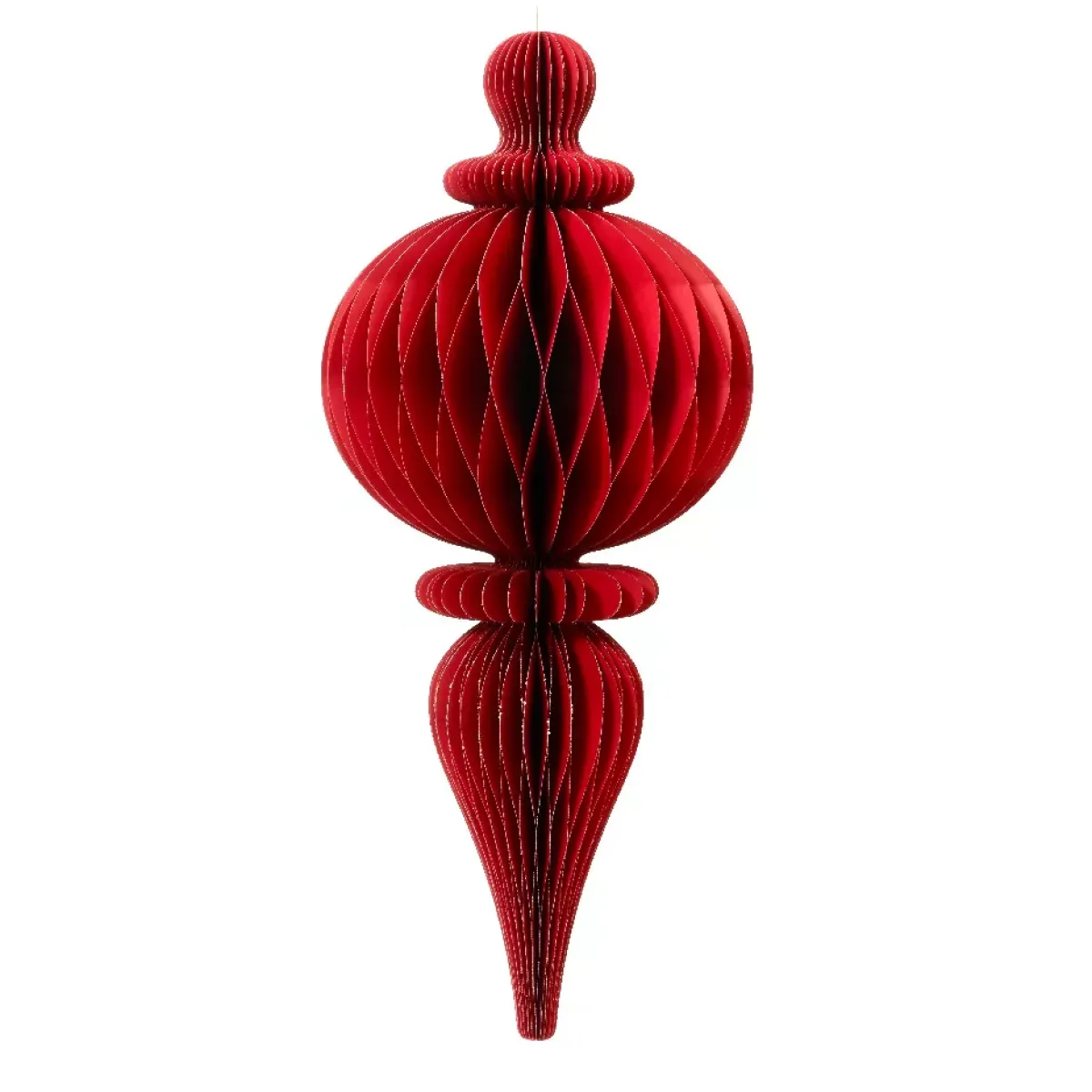 KAEMINGK Decorazioni E Oggetti Natalizi-Decorazione natalizia da appendere in carta (H80 cm) con chiusura magnetica Rossa