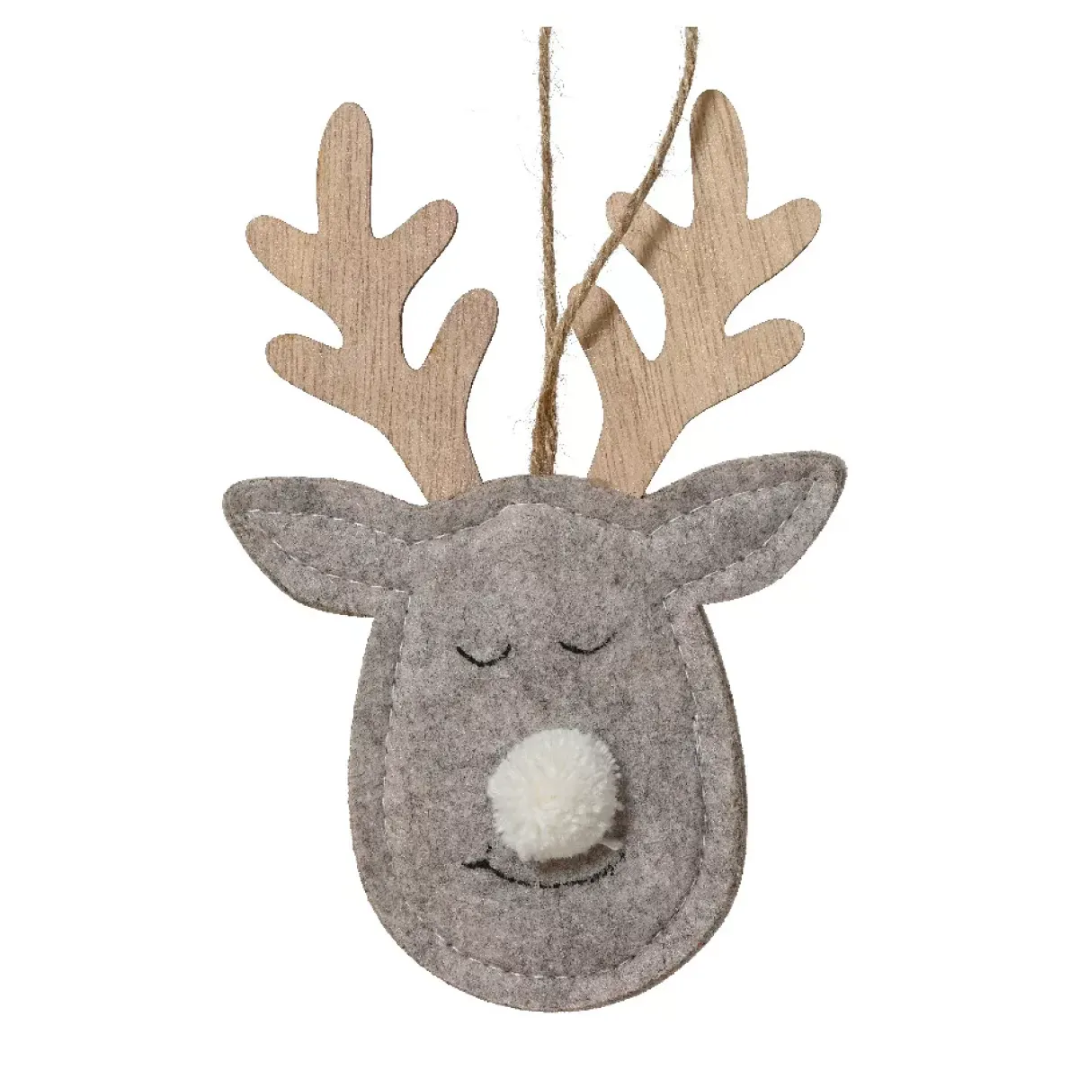 KAEMINGK Addobbi Natalizi-Decorazione natalizia in legno (H15 cm) Cervo del bosco