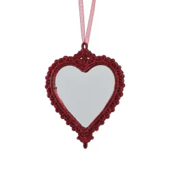 KAEMINGK Addobbi Natalizi-Decorazione natalizia sospesa (H14 cm) Cuore bohémien