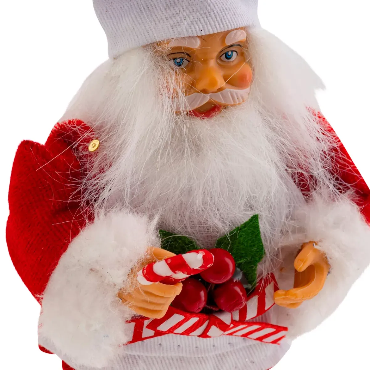JJA Addobbi Natalizi-Decorazione Natalizia Sospesa (H13 cm) Babbo Natale Pasticcere Rosso e