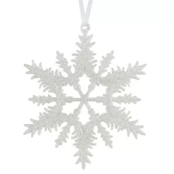 KAEMINGK Addobbi Natalizi-Decorazione natalizia sospesa (D13 cm) Fiocco di neve scintillante glitterata