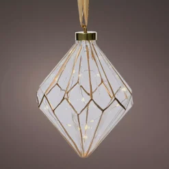 KAEMINGK Decorazioni E Oggetti Natalizi|Oggetti Decorativi E Illuminati-Diamante luminoso a pile 15 LED (H20 cm) Vintage /bianco caldo