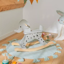 EMINZA Oggetti Decorativi Bambini-Elefante a dondolo legno (H53 cm) Stars