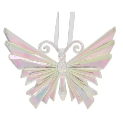 KAEMINGK Addobbi Natalizi-Farfalla di Natale da appendere (H11 cm) Ice iridescente