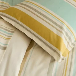 Federa cuscino a rullo cotone lavato (200 cm) Hugo Giallo senape