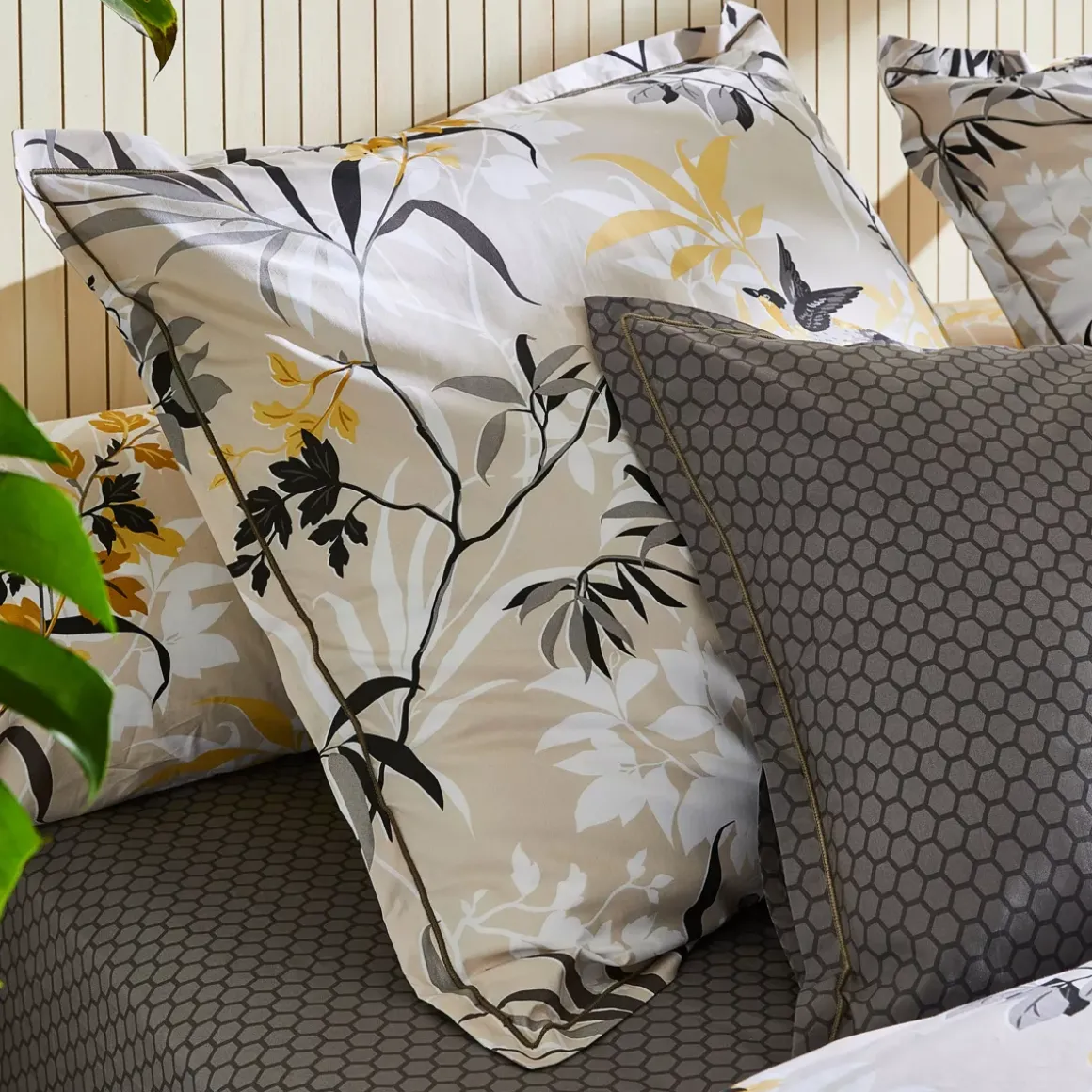 Federa cuscino a rullo in percalle di cotone (L200 cm) Asia Beige