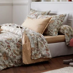 Federa cuscino a rullo percalle di cotone (L200 cm) Santal Beige