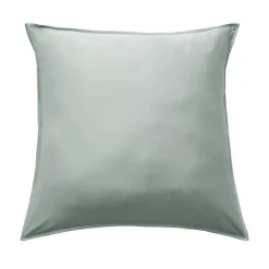 Federa cuscino letto quadrata in raso di bambù (63 x 63 cm) Sienna Verde eucalipto