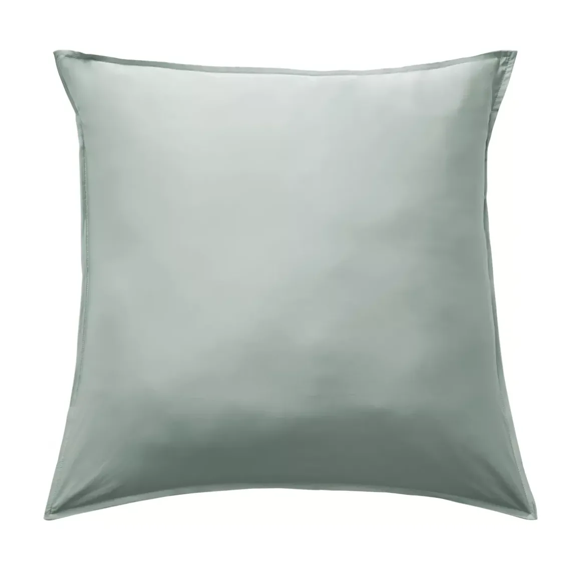 Federa cuscino letto quadrata in raso di bambù (63 x 63 cm) Sienna Verde eucalipto