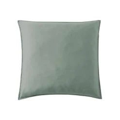 Federa cuscino letto quadrato lyocell Tencel™ lavato (63 x 63 cm) Olivia Verde eucalipto
