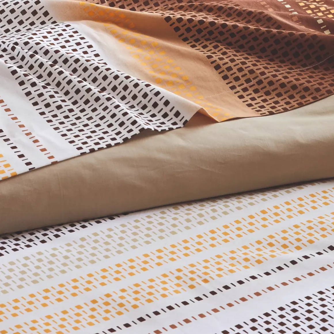 Federa cuscino letto rettangolare cotone (50 x 70 cm) Niagara Marrone castagna