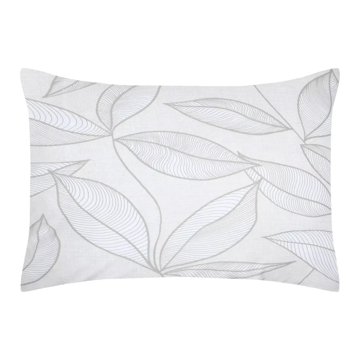 Federa cuscino letto rettangolare percalle di cotone (50 x 70 cm) Matisse Grigio