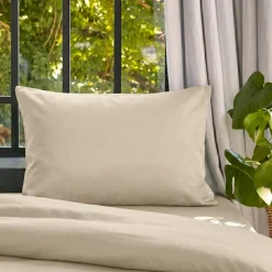 Federa cuscino letto rettangolare lyocell Tencel™ lavato (50 x 70 cm) Olivia Beige pampa