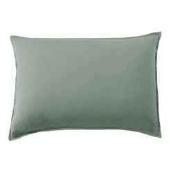 Federa cuscino letto rettangolare lyocell Tencel™ lavato (50 x 70 cm) Olivia Verde eucalipto
