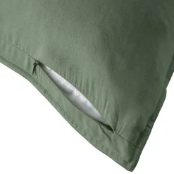 Federa cuscino letto rettangolare in lyocell Tencel™ lavato (50 x 80 cm) Olivia Verde rosmarino