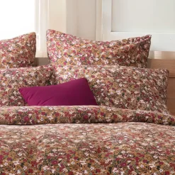 Federa cuscino quadrata garza di cotone (60 x 60 cm) Constance Camel