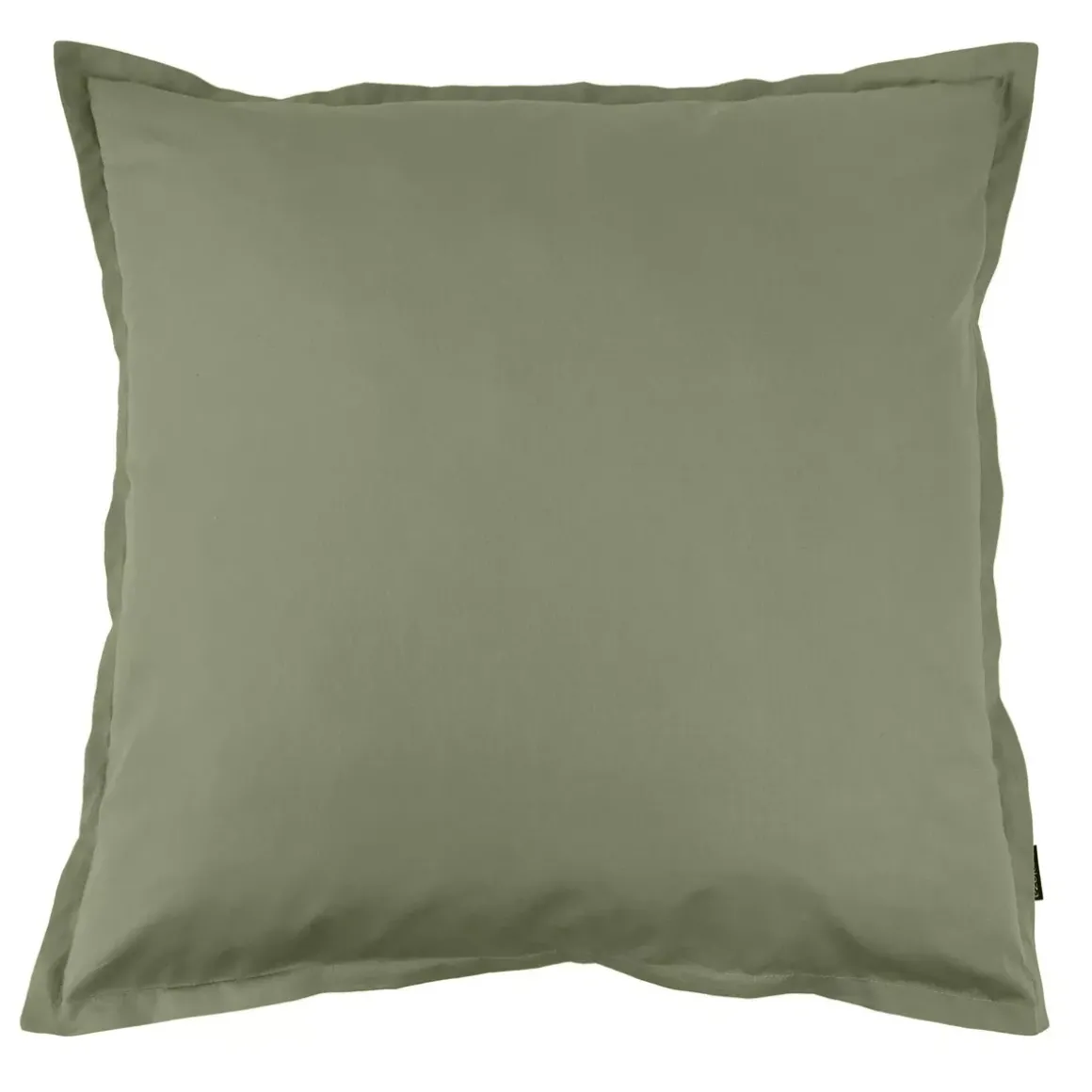 Federa cuscino quadrata in percalle di cotone (80 x 80 cm) Cali Verde rosmarino