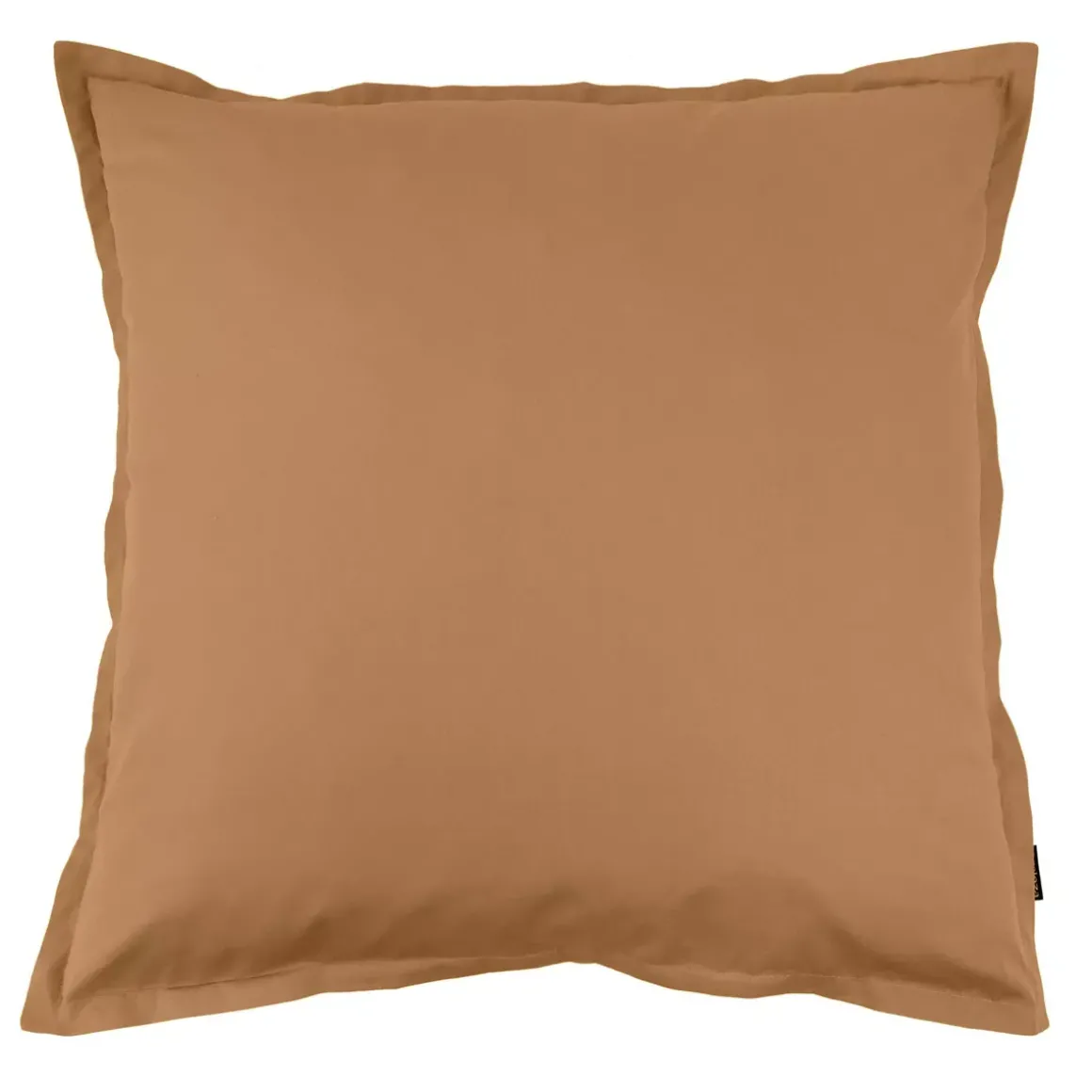 Federa cuscino quadrata in percalle di cotone (80 x 80 cm) Cali Camel