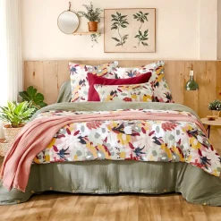 Federa per cuscino letto rettangolare in garza di cotone (50 x 70 cm) Azel Multicolore