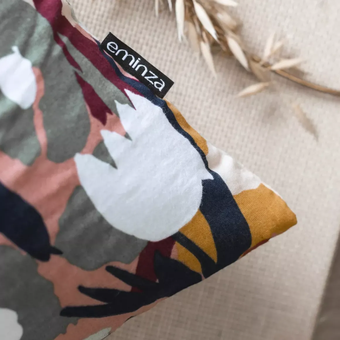 Federa per cuscino letto rettangolare in garza di cotone (50 x 70 cm) Azel Multicolore