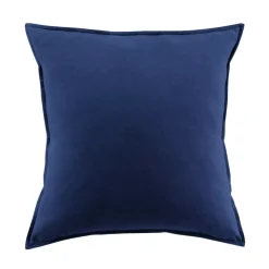 Federa per cuscino quadrata flanella di cotone (80 x 80 cm) Nina Blu navy