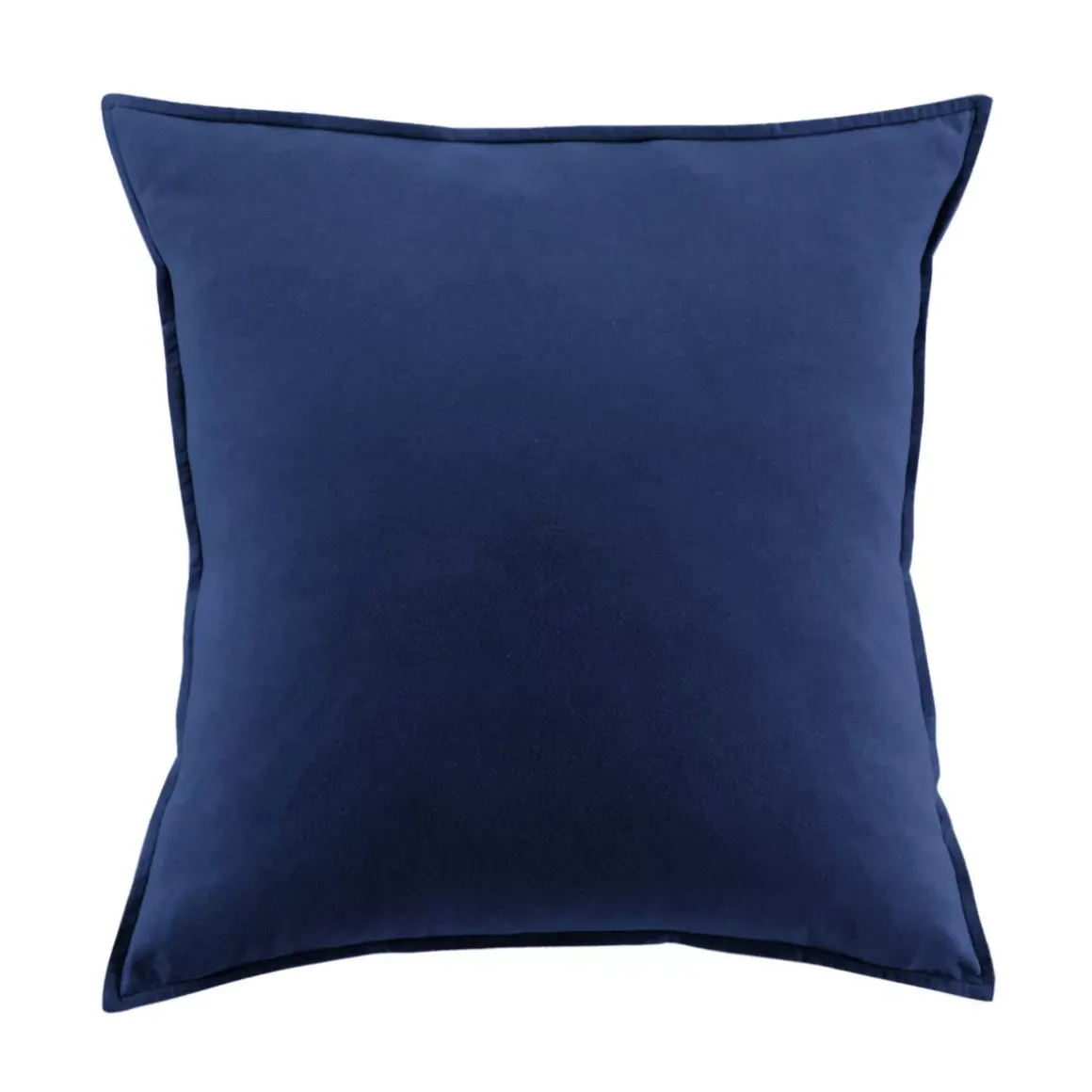 Federa per cuscino quadrata flanella di cotone (80 x 80 cm) Nina Blu navy
