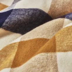 Federa per cuscino quadrata flanella di cotone (80 x 80 cm) Nina quadri Multicolore