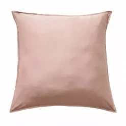 Federa per cuscino quadrata in satin di bambù (63 x 63 cm) Sienna Rose blush