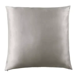 Federa per cuscino quadrata in seta di gelso (80 x 80 cm) Mizuki Grigio chiaro