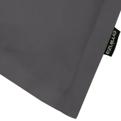 Federa per cuscino quadrata in percalle di cotone (80 x 80 cm) Cali Grigio antracite
