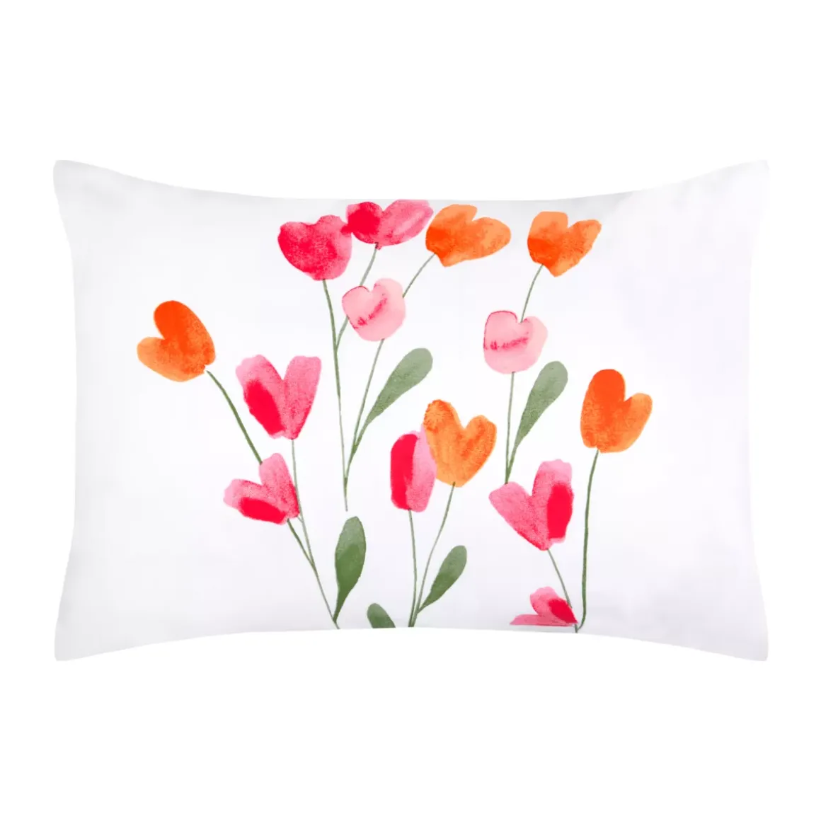 Federa per cuscino rettangolare in percalle (50 x 70 cm) Tulipa Multicolore