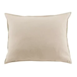Federa per cuscino rettangolare flanella di cotone (50 x 70 cm) Nina Beige