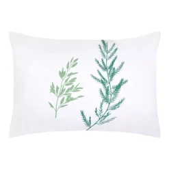 Federa per cuscino rettangolare in percalle (50 x 70 cm) Sylvana Verde