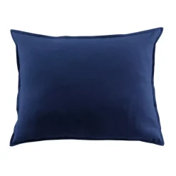 Federa per cuscino rettangolare flanella di cotone (50 x 80 cm) Nina Blu navy