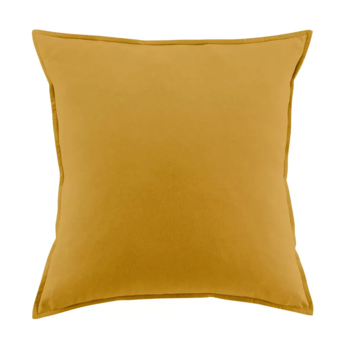 Federa per cuscino rettangolare flanella di cotone (50 x 80 cm) Nina Ocra
