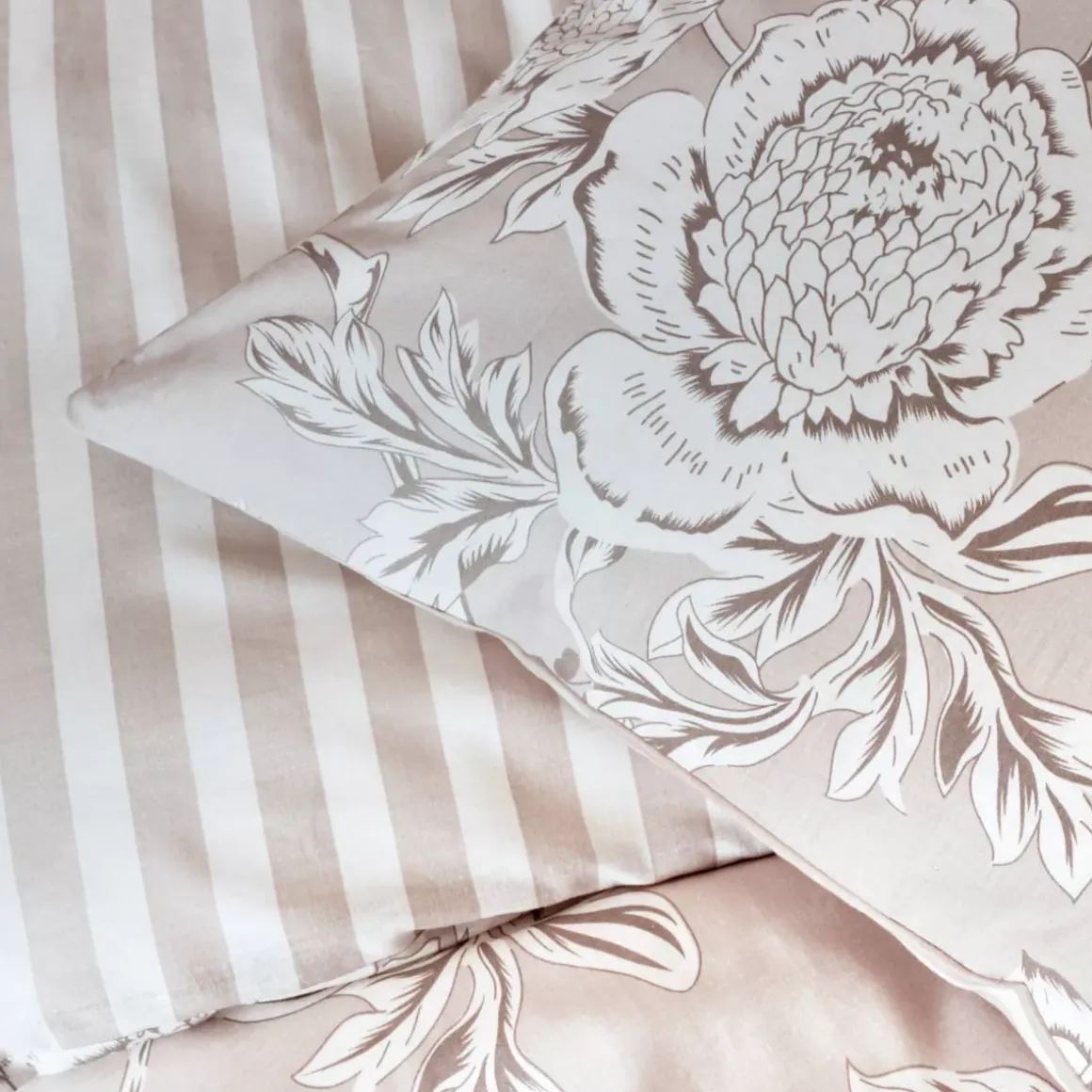 Federa per guanciale in cotone (50 x 70 cm) Lara Beige
