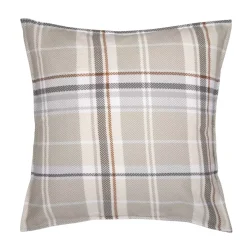 Federa quadrata flanella di cotone (63 cm) Théa fantasia Grigio