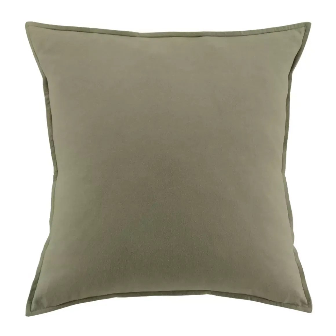 Federa quadrata flanella di cotone (63 x 63 cm) Théa Verde rosmarino